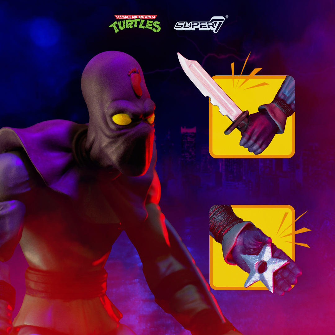 Super7 x Teenage Mutant Ninja Turtles Ultimates Foot Soldier II Action Figure TMNT