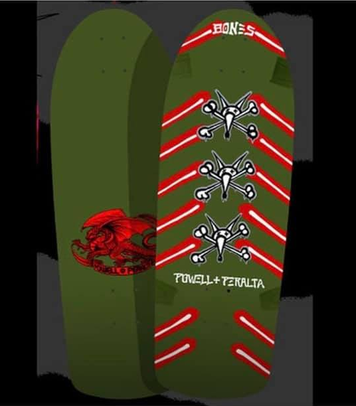 Powell Peralta Vato Rat Bones Olive Green Skateboard Deck