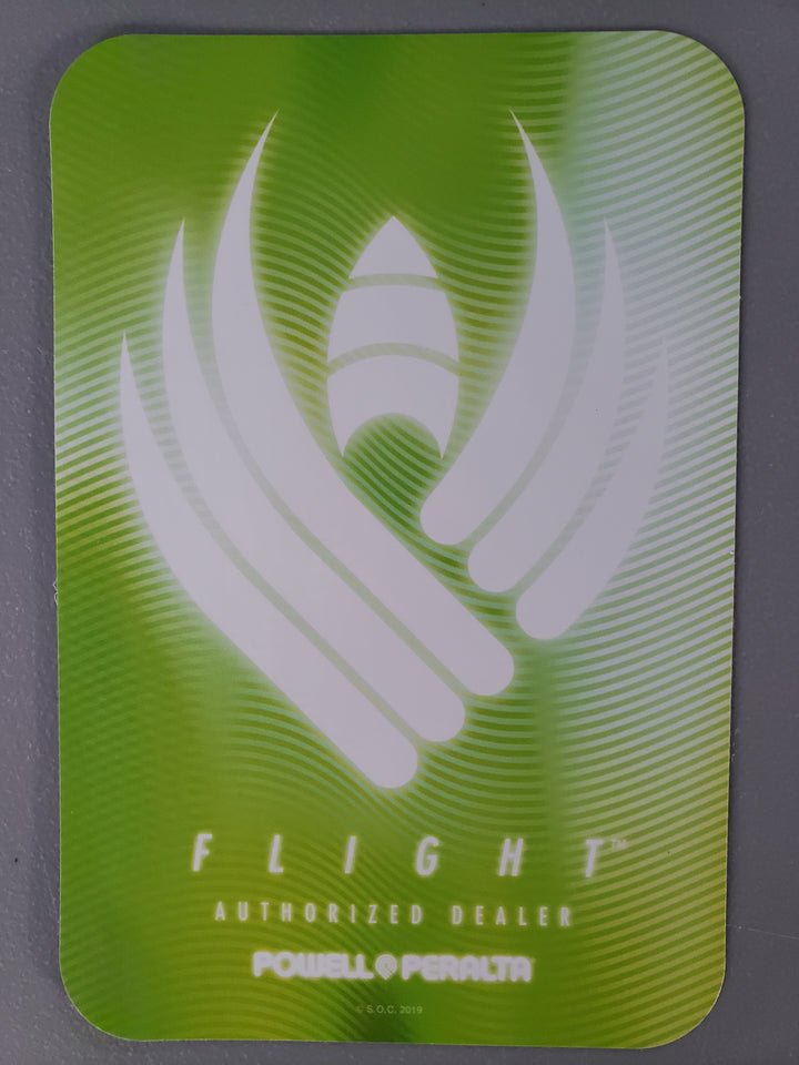 Powell Peralta Flight Glow Authorized Dealer Two-Sided Window Sticker
