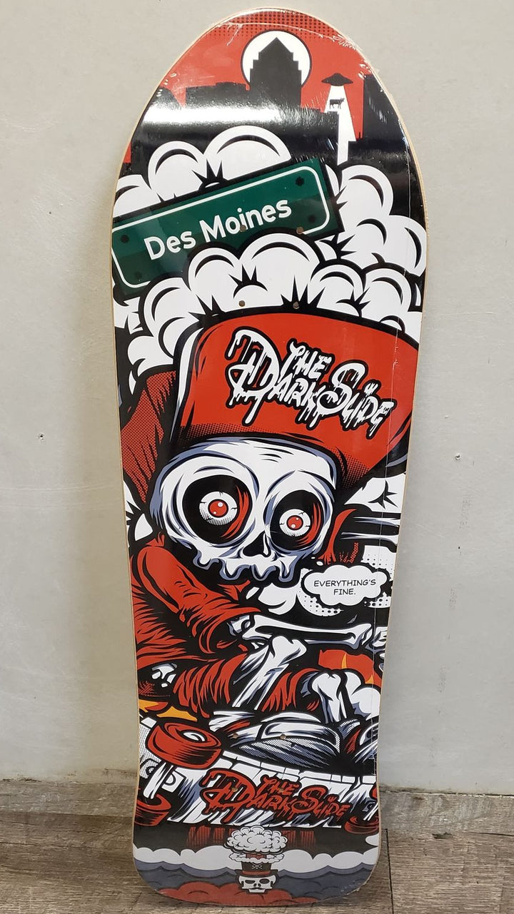 The Dark Slide Everything's Fine Fishtail 9.25" Skateboard Deck