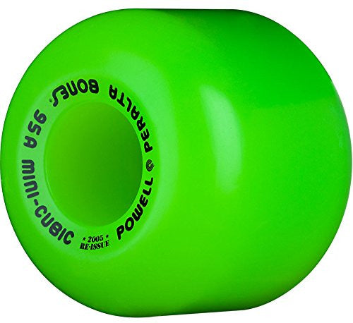 Wheels Powell Peralta Mini Cubic GREEN 64mm 95a Skateboard Wheels - TheDarkSlide