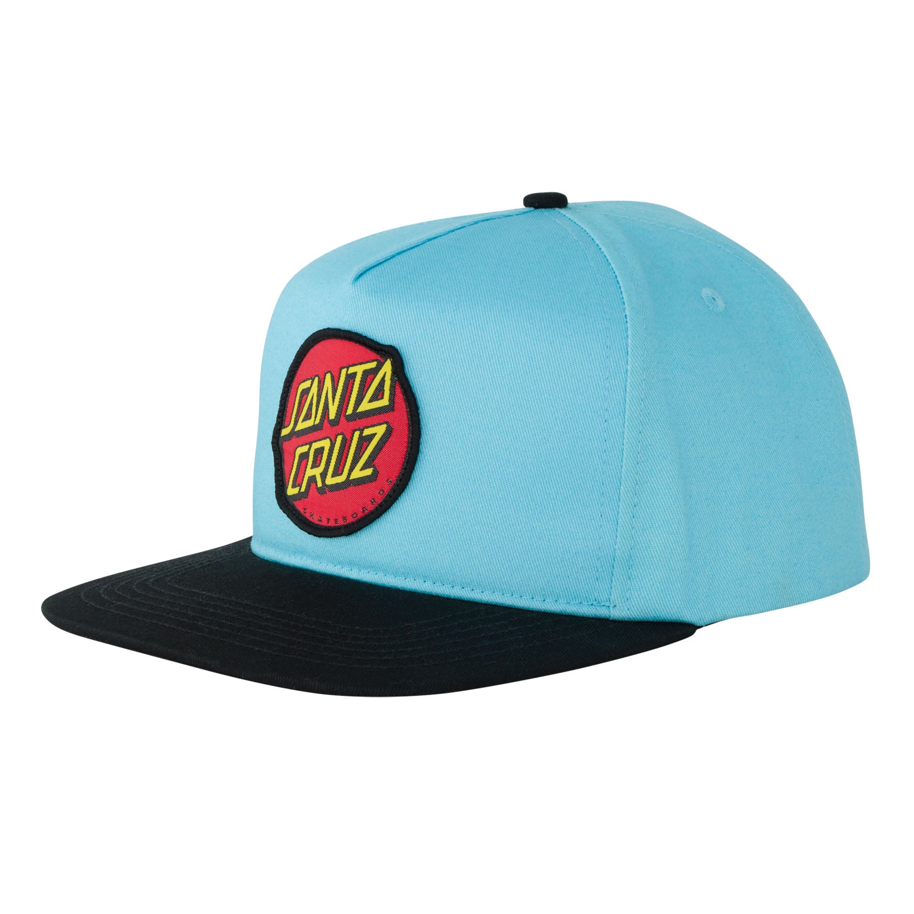 Santa Cruz - OS Black Classic Snapback Mid Profile Hat - Black