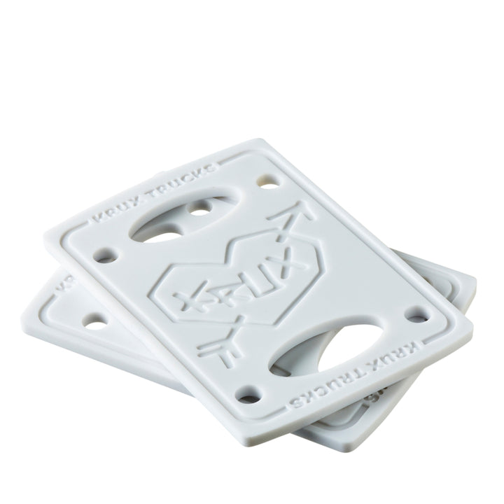 Krux Trucks 1/8" White Skateboard Riser Pads