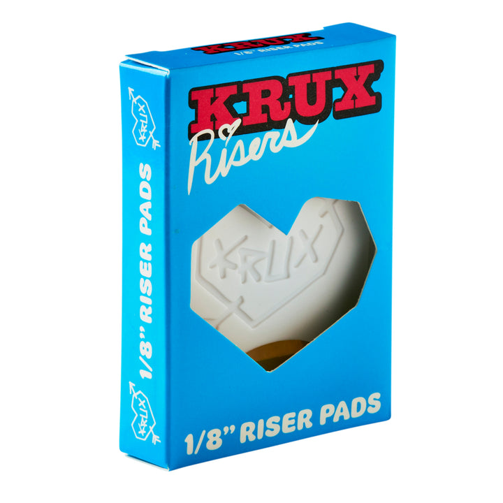 Krux Trucks 1/8" White Skateboard Riser Pads
