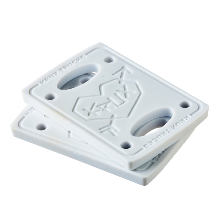 Krux Trucks 1/4" White Skateboard Riser Pads