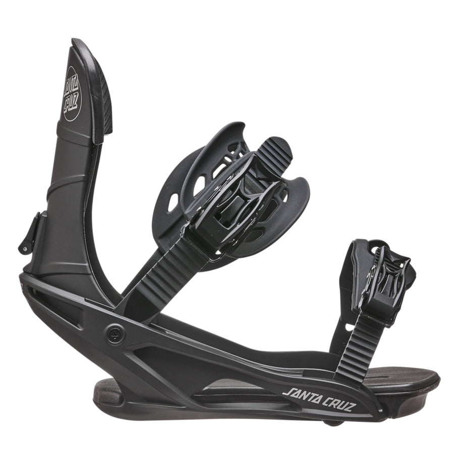 Santa Cruz Sender Snowboard Bindings Black (1 pair) The Dark Slide
