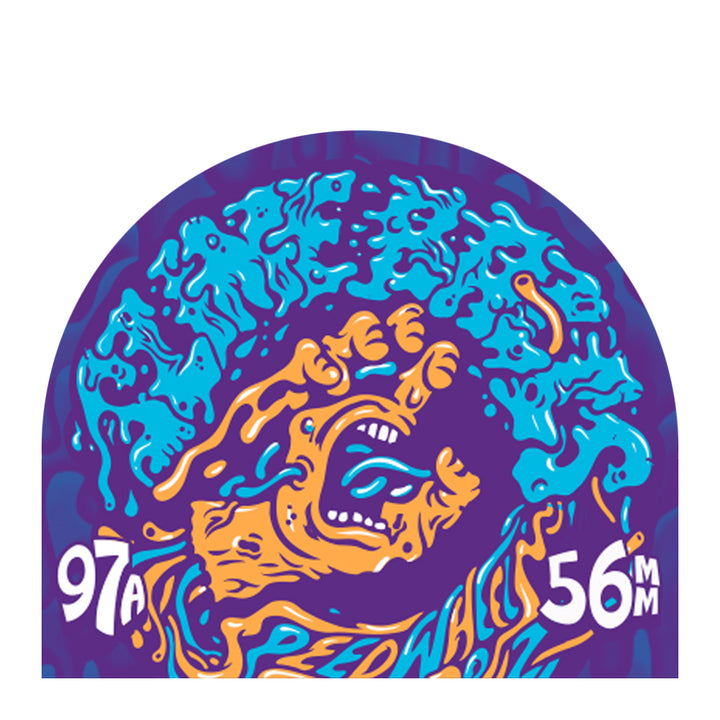 Santa Cruz Slime Balls Vomit Mini II White 56mm 97a Skateboard Wheels