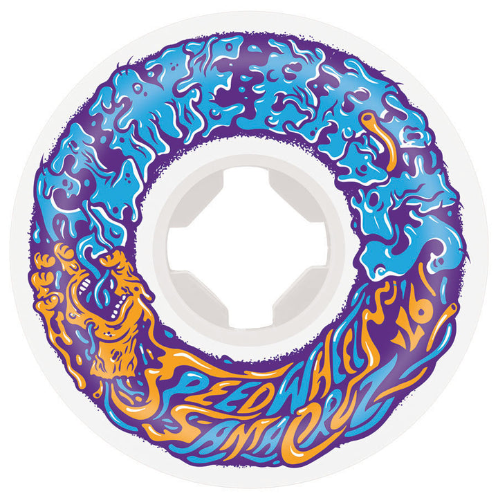 Santa Cruz Slime Balls Vomit Mini II White 56mm 97a Skateboard Wheels