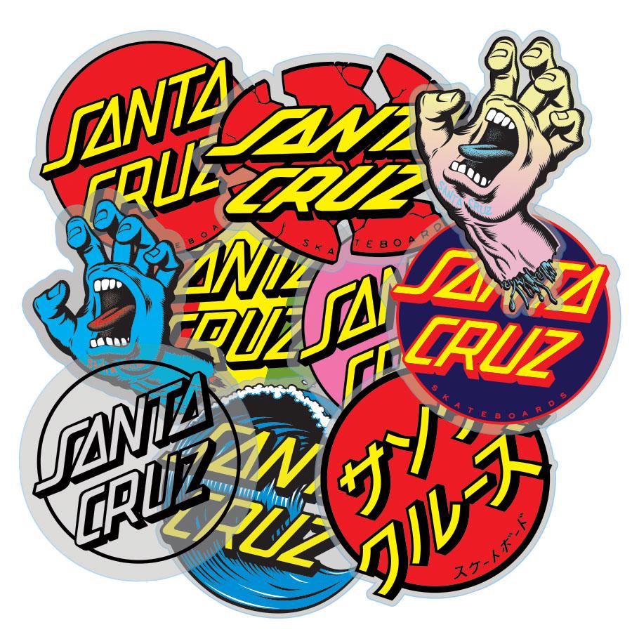 Santa Cruz Assorted 10 pack of Stickers