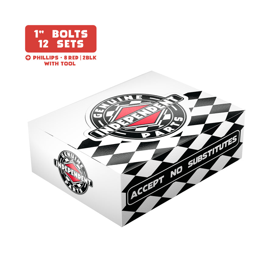 Independent Truck Co. Genuine Parts 1" Red/Black Mounting Hardware W/ Tool