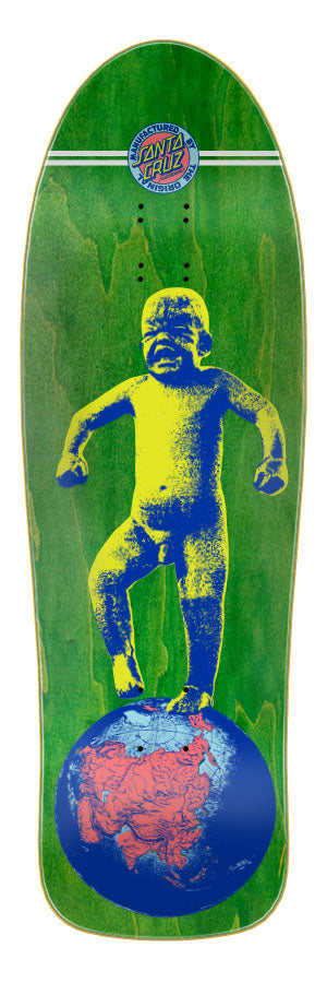 Santa Cruz Salba Baby Stomper Green Stain skateboard deck - The 