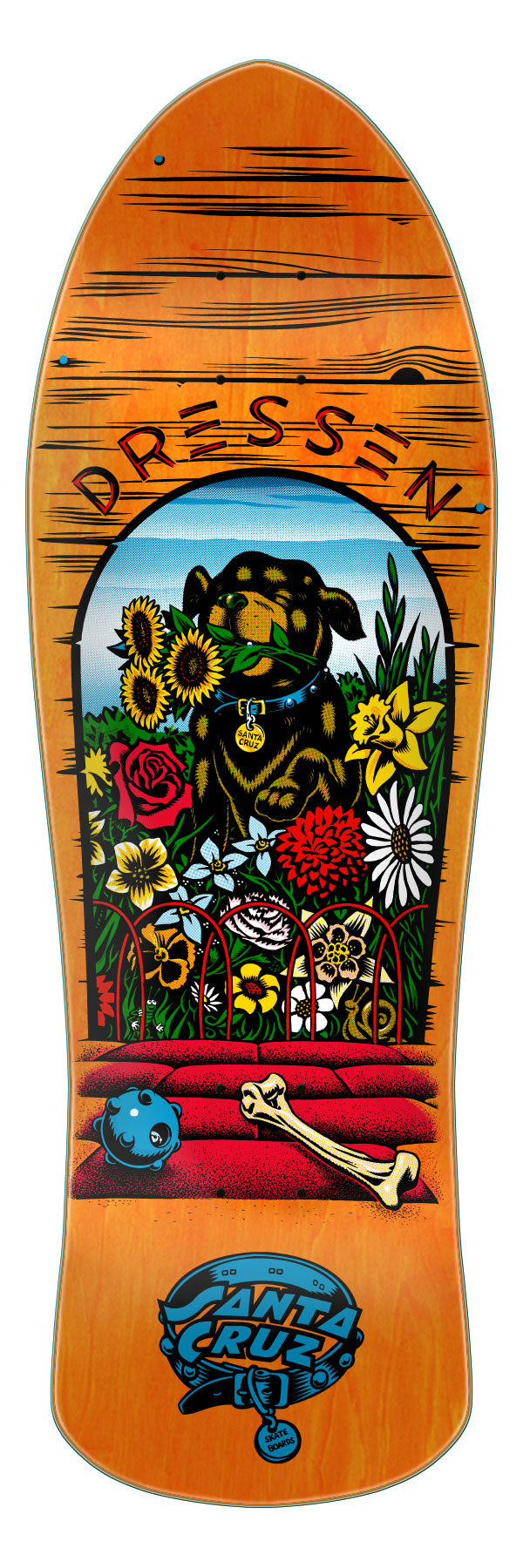 Santa Cruz Dressen Pup Skateboard Deck - Thumbnail 2