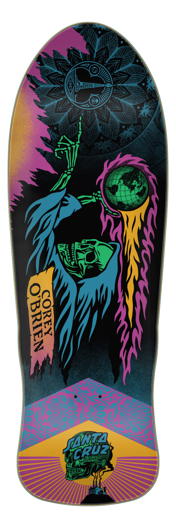 Santa Cruz O'Brien Reaper by Shepard Fairey Skateboard Deck