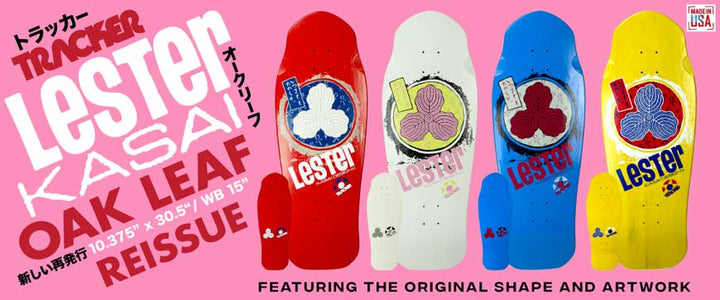 Tracker Lester Kasai Oak Leaf 10 3/8" Skateboard Deck