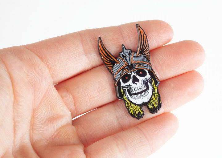 Powell Peralta Andy Anderson Skull Lapel Pin