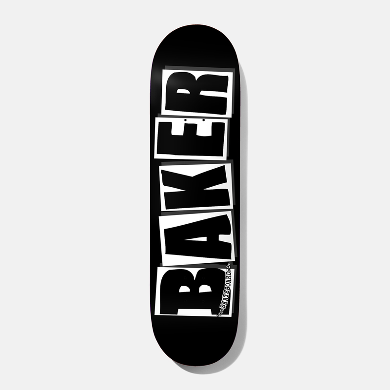 BAKER TEAM BRAND LOGO BLACK/WHITE 8.475" COMPLETE SKATEBOARD