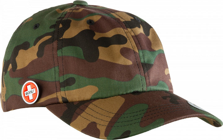 Bones Bearings Dad Camo Cap W/ Circle Pin