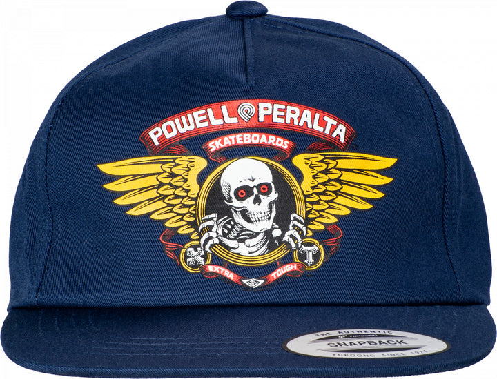 Winged Ripper Snapback Powell-Peralta Cappellino in charcoal per uomini – TITUS Winged Ripper Snapback Powell-Peralta Cappellino in charcoal per uomini – TITUS