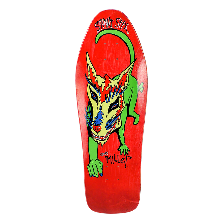 Schmitt Stix Chris Miller Dog Large 10" Skateboard Deck