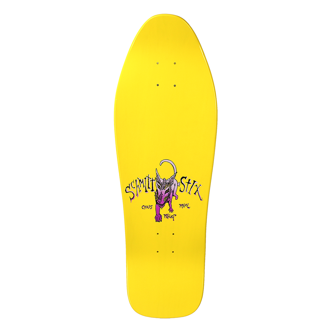 Schmitt Stix Chris Miller Dog Large 10" Skateboard Deck