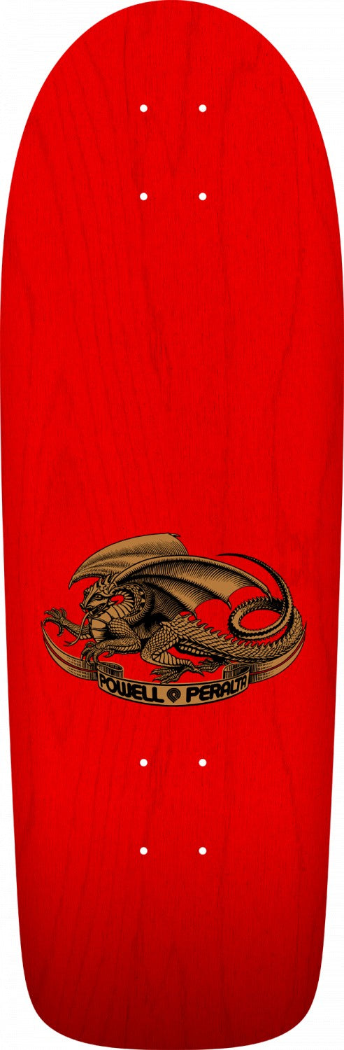 Powell Peralta Ray "Bones" Rodriguez Skull and Sword Red Skateboard Deck