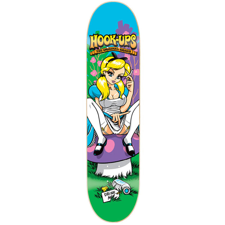 Hook Ups Alice In Wonderland 8" Skateboard Deck
