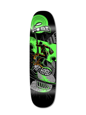 H-Street Hensley x Baron Streetswinger Neon Green Skateboard Deck