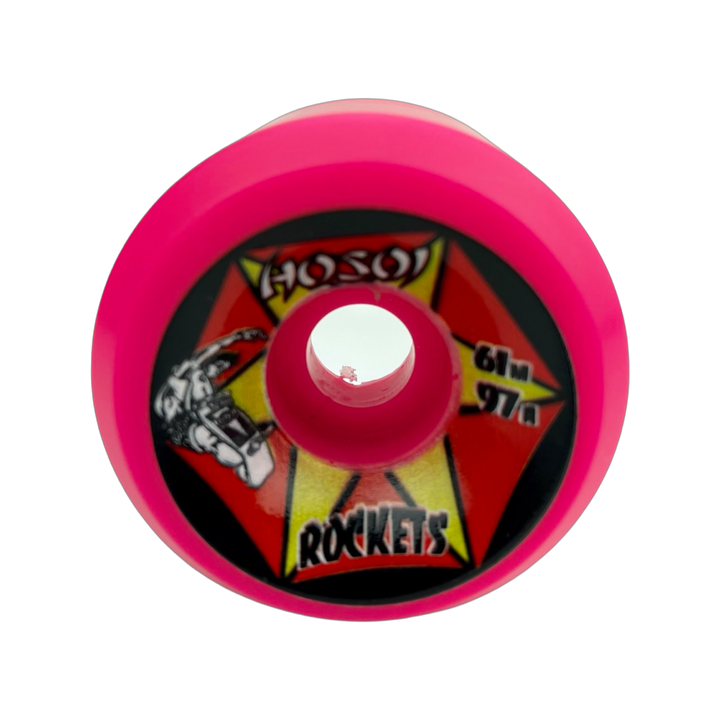 Hosoi Rockets 61mm 97A Pink Skateboard Wheels