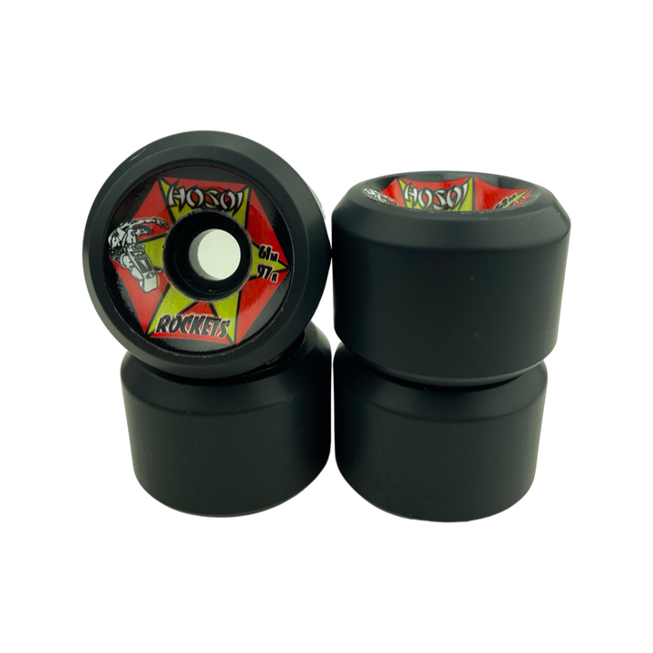 Hosoi Rockets 61mm 97A Black Skateboard Wheels