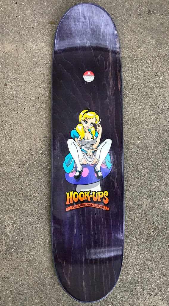 Hook Ups Alice In Wonderland 8" Skateboard Deck