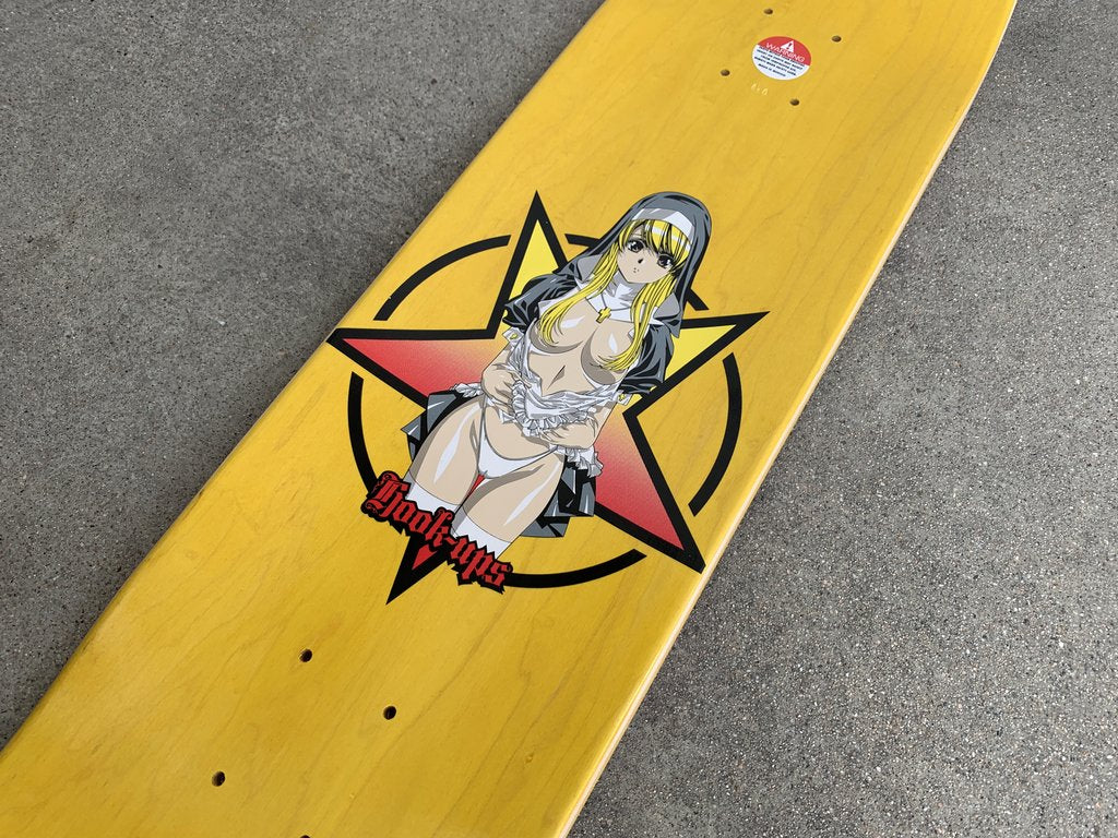Hook Ups Nun Skateboard Deck