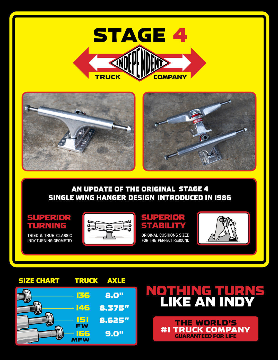 INDEPENDENT STAGE 4 POLISHED SKATEBOARD TRUCKS - The Dark Slide