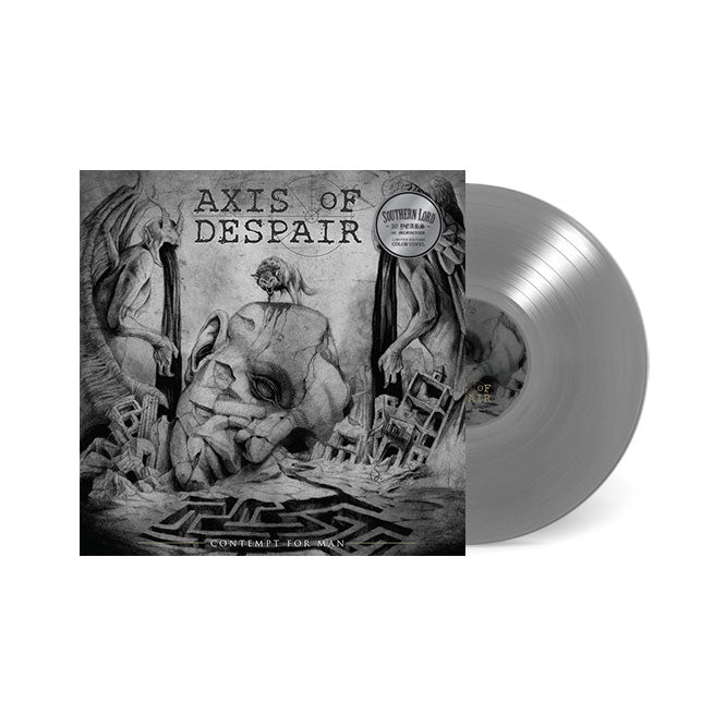 Axis of Despair - Contempt For Man (Silver Color Vinyl) LP Record
