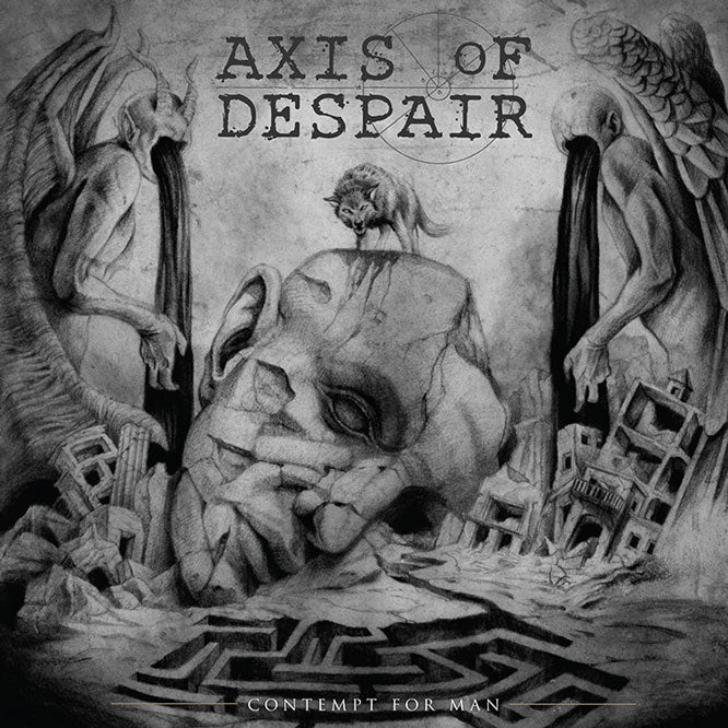 Axis of Despair - Contempt For Man (Silver Color Vinyl) LP Record