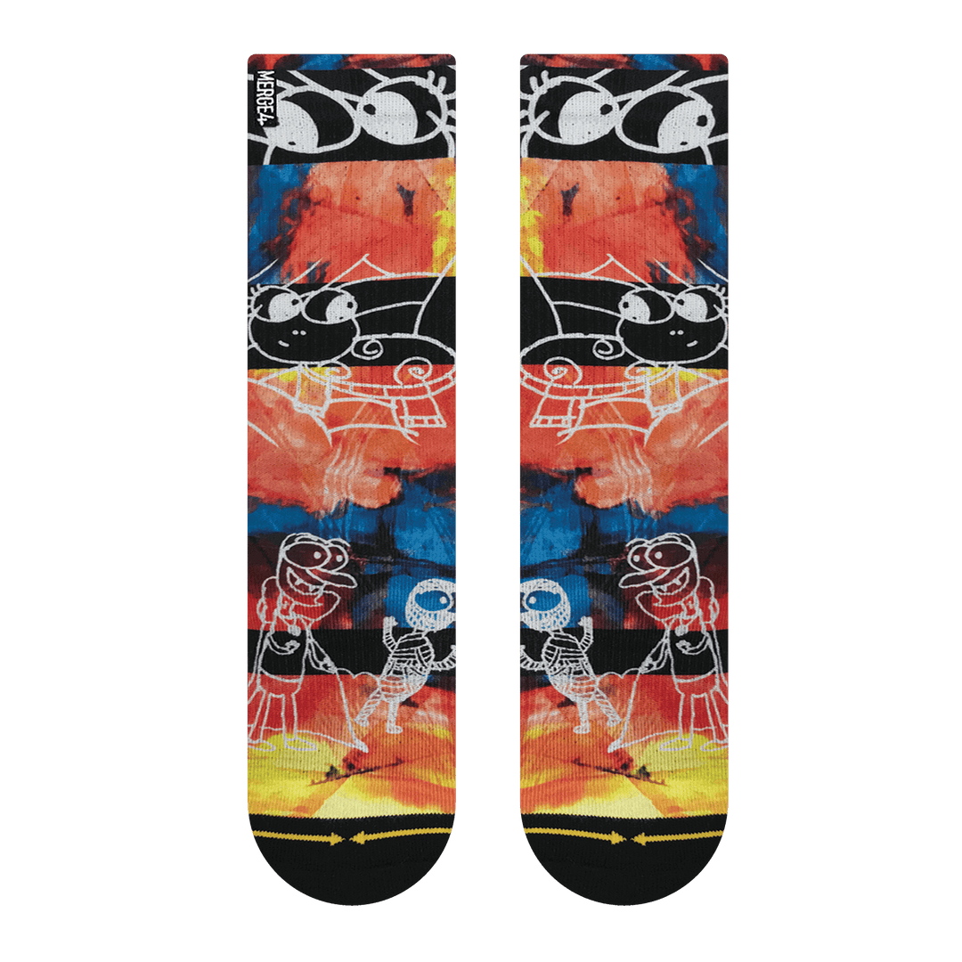 Merge4 Lucile Packard Eyeballs Crew Socks