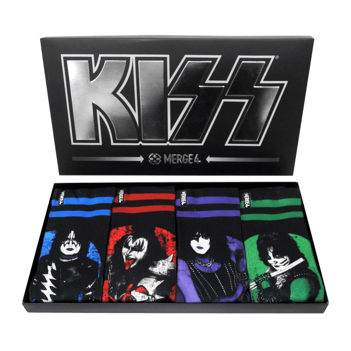 Merge4 KISS Collection LTD Crew Socks Box Set (4 Pairs)