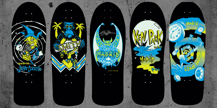 Madrid Beau Brown Bat LTD Glow In The Dark 10.25" Skateboard Deck