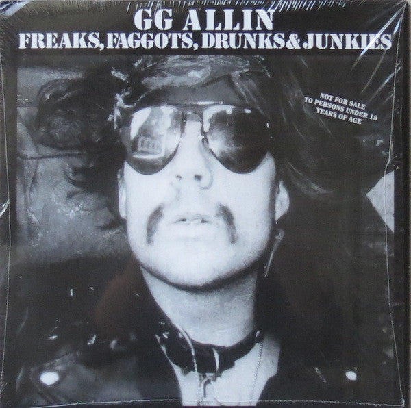 GG Allin - Freaks, Faggots, Drunks & Junkies Vinyl LP Record