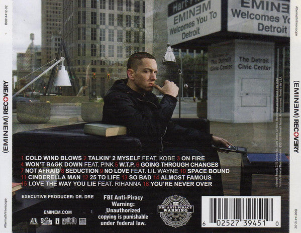 Eminem - Recovery 2x Vinyl LP Record