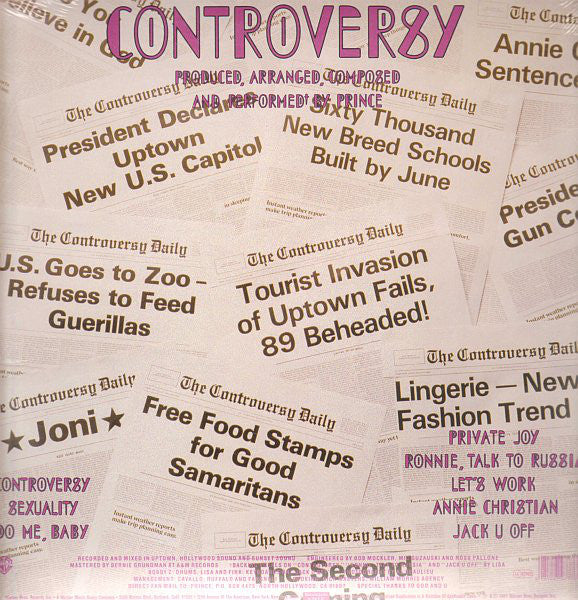 Prince ‎– Controversy [180G w/ Poster] Vinyl LP Record