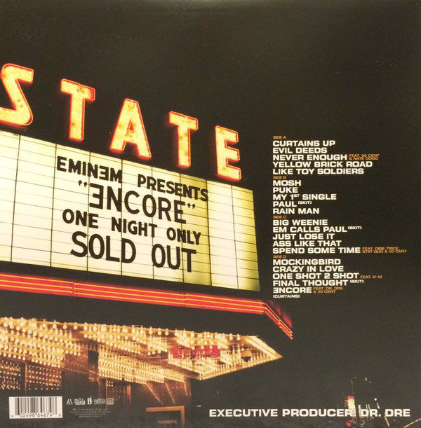 Eminem - Encore (20th Anniversary) (royal Blue) 2x Vinyl LP Record
