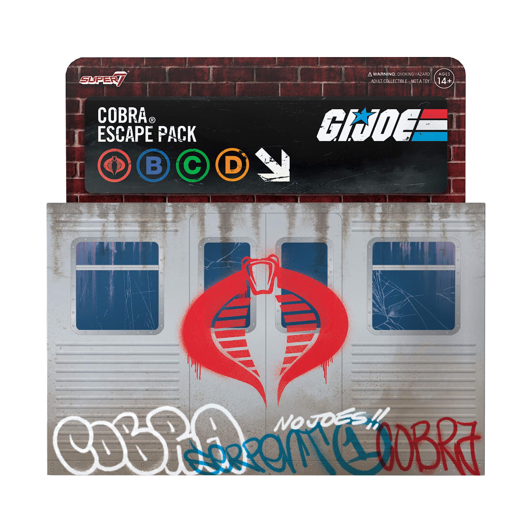 Super7 x G.I. Joe Cobra Escape Pack ReAction Figure Set 3 pk