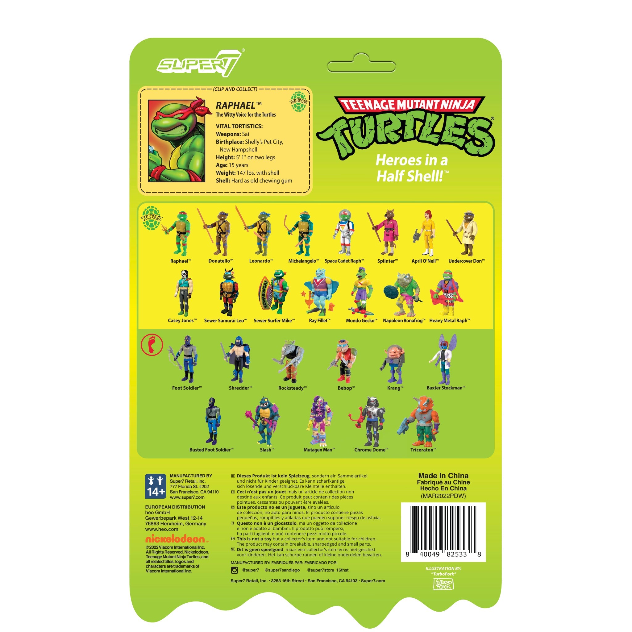 Super7 x Teenage Mutant Ninja Turtles - Raphael (Mutagen Ooze