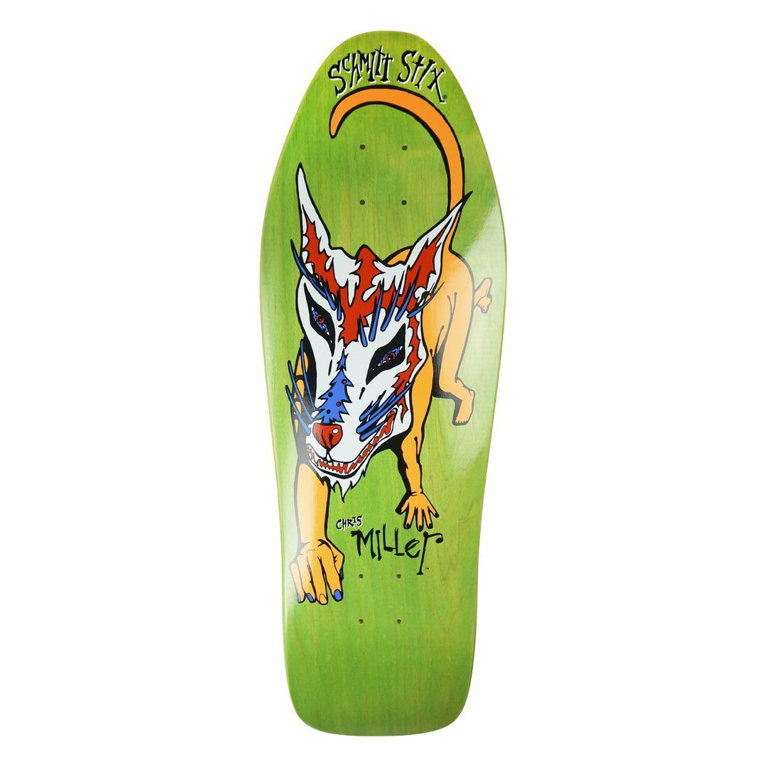Schmitt Stix Chris Miller Dog Large 10" Skateboard Deck