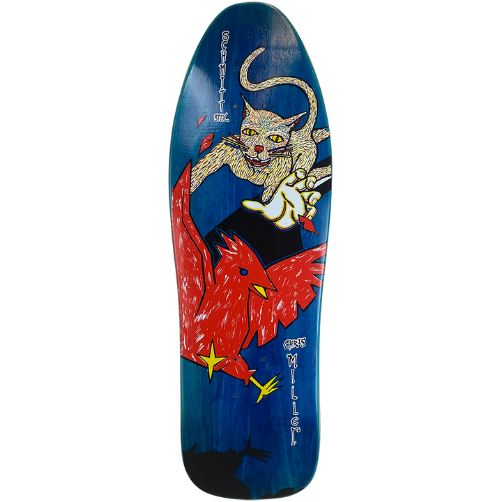 Schmitt Stix Chris Miller Cat Bird 9.5" Skateboard Deck