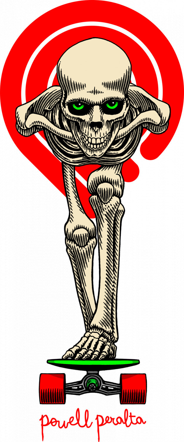 Powell Peralta Tucking Skeleton Skateboard Sticker – The Dark Slide