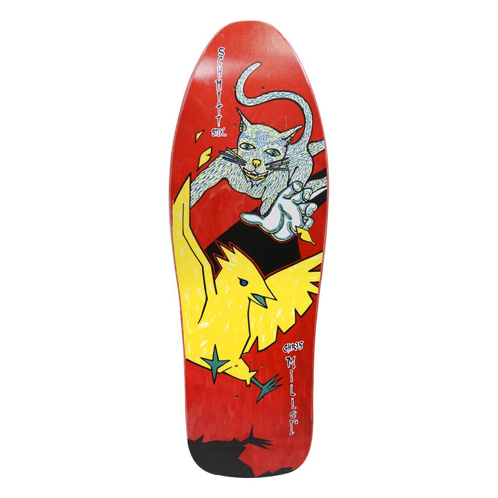Schmitt Stix Chris Miller Cat Bird 9.5" Skateboard Deck