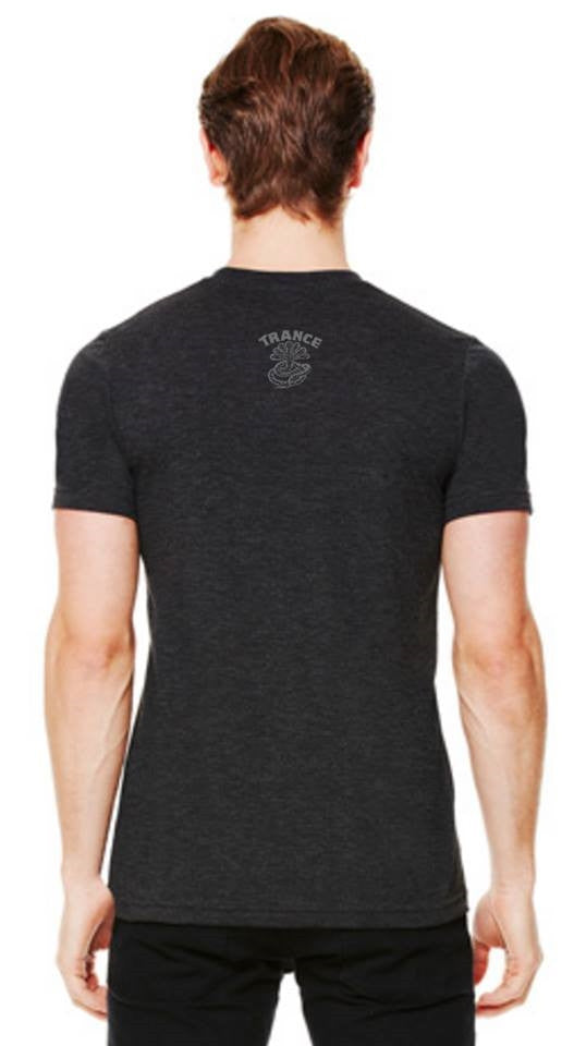 johnboy Charcoal-Black T-Shirt with Trance Syndicate Logo on back