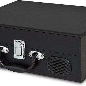 Ion Motion Portable Suitcase Turntable Vinyl LP Record Player With Built-In Speakers
