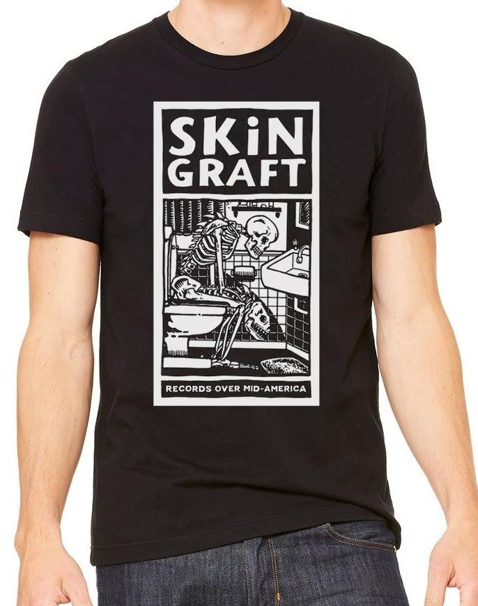 SKiN GRAFT Records "Over Mid-America" T-Shirt with small SG back logo